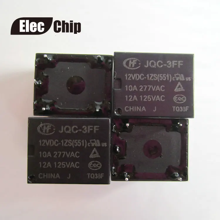 5 шт./лот реле мощности HF3FF JQC 3FF 5VDC 1ZS 9VDC 12VDC 10A250VAC 5pin| |