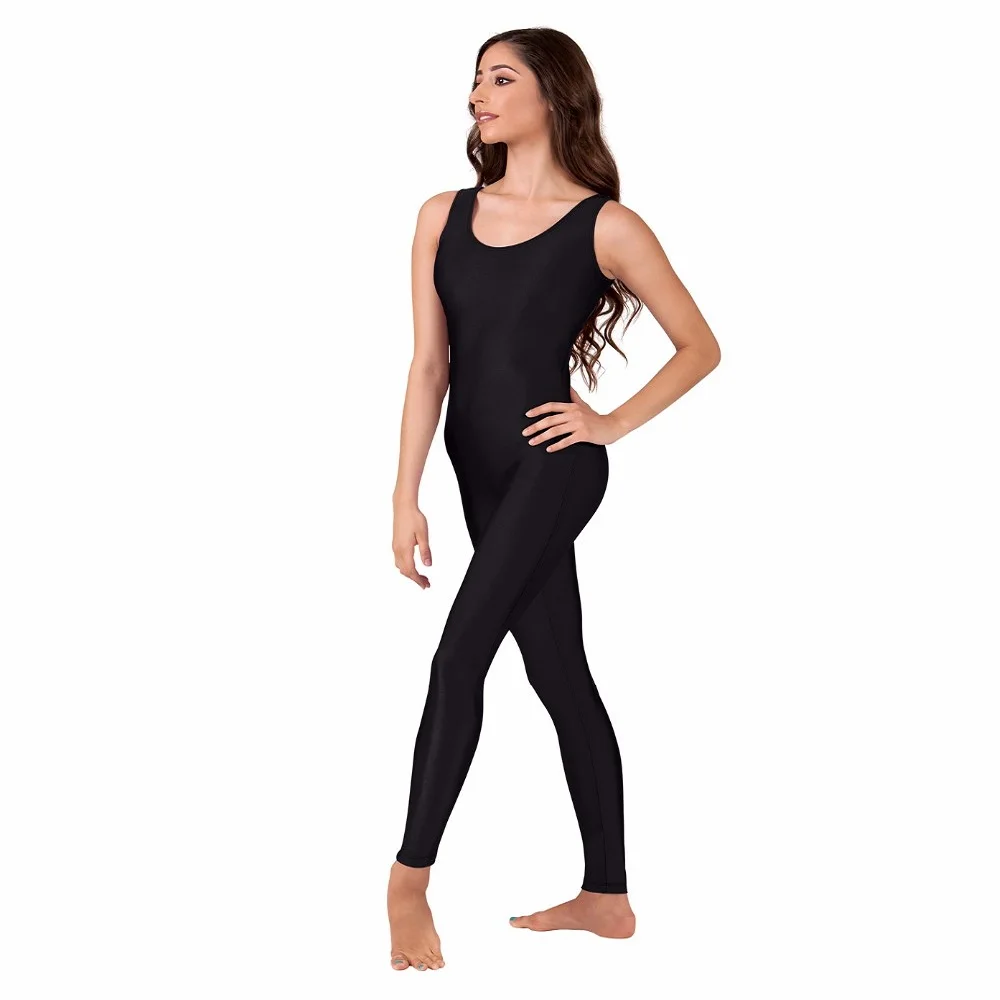 

ICOSTUMES Women Unitard Tank Unitard For Women Spandex Lycra Dancewear Girls Gymnastics Unitard Ballroom Dancer Bodysuit