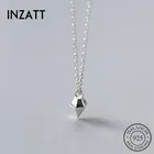 INZATT Настоящее серебро 925 пробы минималистичное геометрическое ожерелье с подвеской в виде конуса для женщин, вечерние ювелирные украшения 2018, модный подарок
