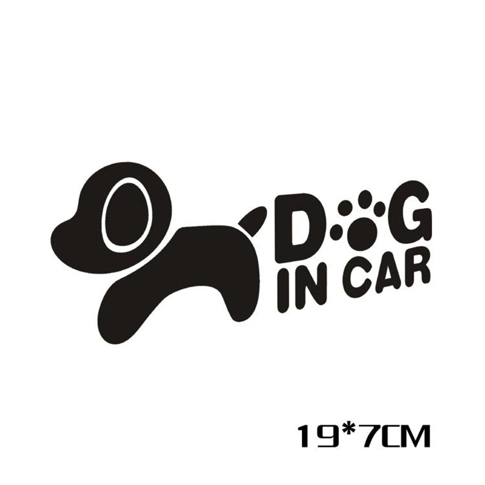 Алиавто-Стайлинг собака в автомобиле Светоотражающая мультяшная забавная