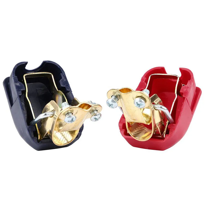 Автомобильный Стайлинг быстроразъемные зажимы клемм для аккумулятора 12 В пара