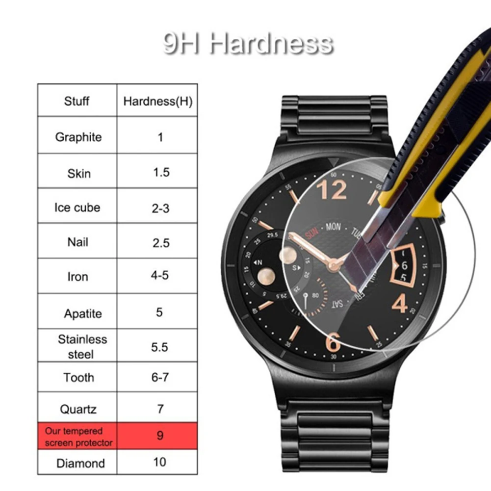 Закаленное стекло премиум класса ALLOYSEED 2 шт. Защитная пленка для Huawei Watch SmartWatch HD