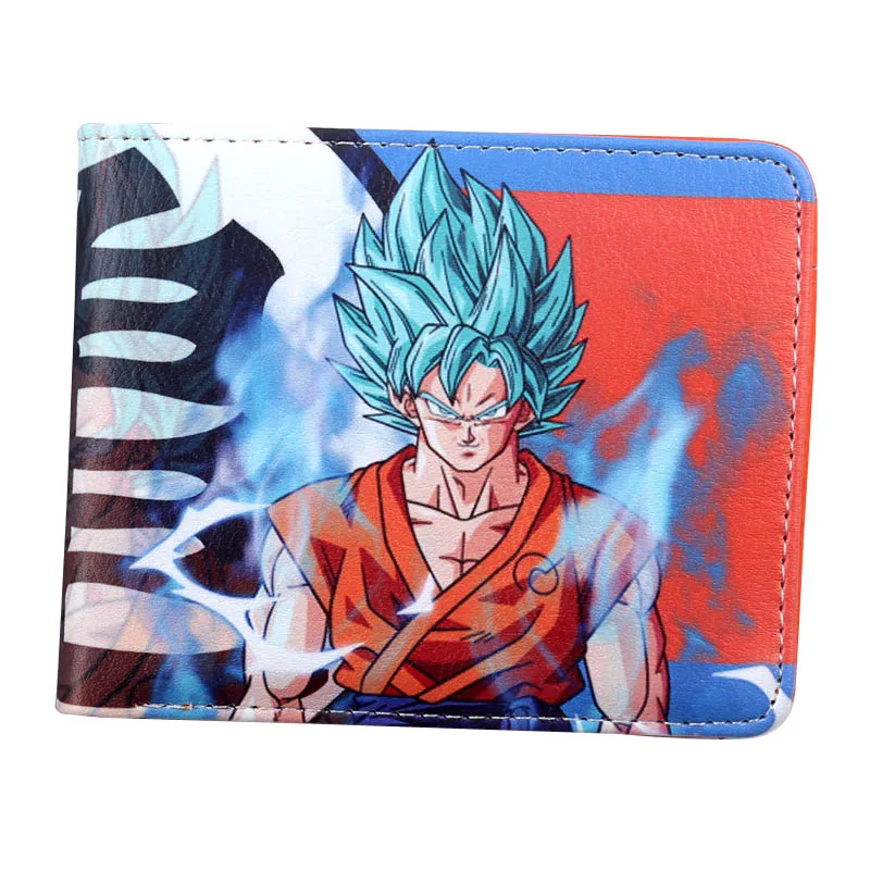 Dragon Ball z кошелек Goku короткий кошелек молодые мужчины, Женщины студентов Аниме Мода короткий кошелек