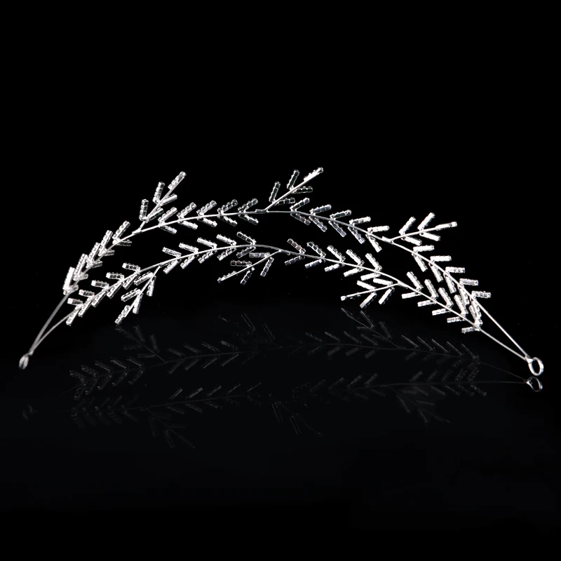 Изысканная Серебряная повязка для волос ручной работы тиара Снежинка Ювелирное