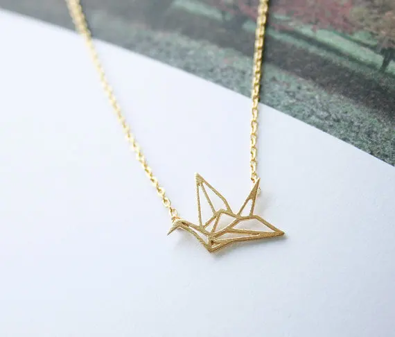 30 шт.-милое оригами крановое ожерелье бумажный Кран маленькая ласточка детская