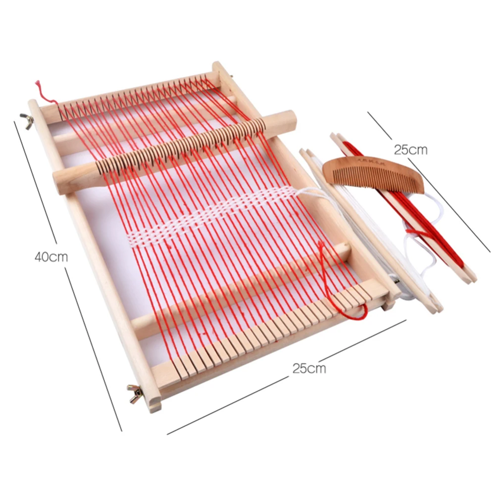 Традиционная вязальная машина обучающая детей прочная DIY деревянная рамка