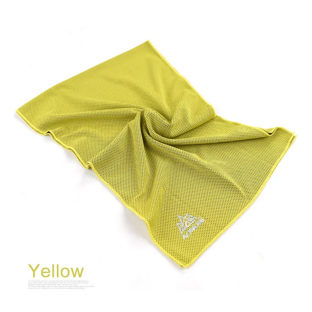 Yellow AONIJIE полотенце для мгновенного охлаждения быстрое высыхание сетчатые пляжные фитнес тренажерный зал Йога отдых абсорбент Chilly купальное полотенце - Цвет: Yellow