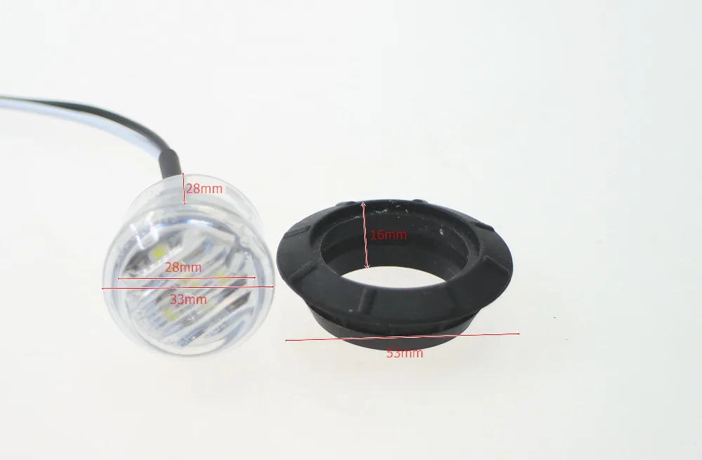 Tkeapl THTMH 10X 12 в боковой белый 2835 SMD 6 светодиодный 1-1/4 &quot1 25&quot дюймовый круглый