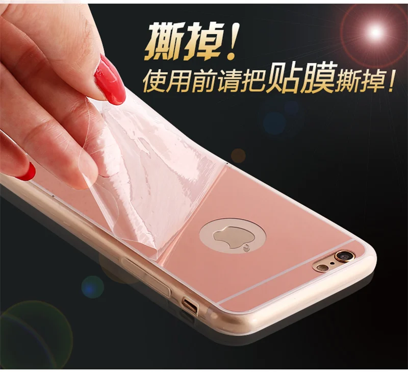 Силиконовый зеркальный чехол для телефона iPhone 6 s 6S iPhone XS Max X 10 XR iPhone 8 7Plus 5 5S 5SE 6plus 6splus 7plus 8plus