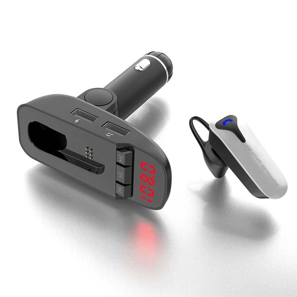 Беспроводная bluetooth-гарнитура CDEN, fm-передатчик, Автомобильный MP3-плеер, aux, аудио, TF карта, u-диск, музыкальный Bluetooth, автомобильный комплект, USB, автомобильное зарядное устройство