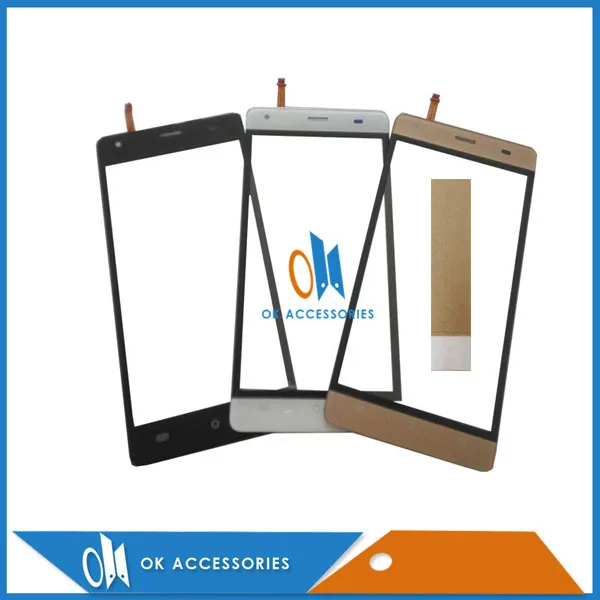 5.0 Inch For Cubot Echo Touch Screen Digitizer Replacement Black White Gold Color With Tape | Мобильные телефоны и