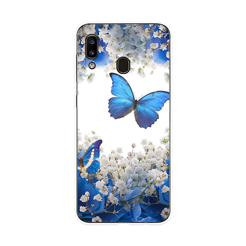 Силиконовый чехол с бабочками для Sumsung галактики A10 A20 A20E A30 A40 A50 A60 A70 A80 чехол для телефона чехол для Sumsung M10 M20 M30 крышка чехол