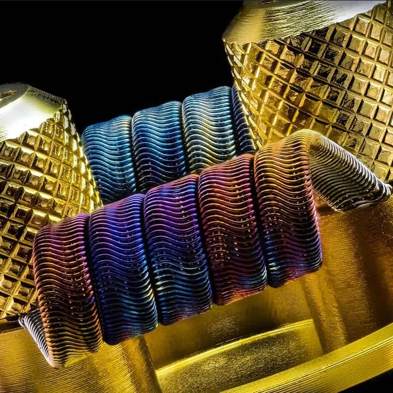 Augvape Druga RDA бак 24 мм Диаметр электронная сигарета атомайзер 24K позолоченный Deck 810