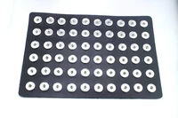 60pcs pu leather 18mm metal snap button display board ne449 watches women one direction unisex diy jewelry