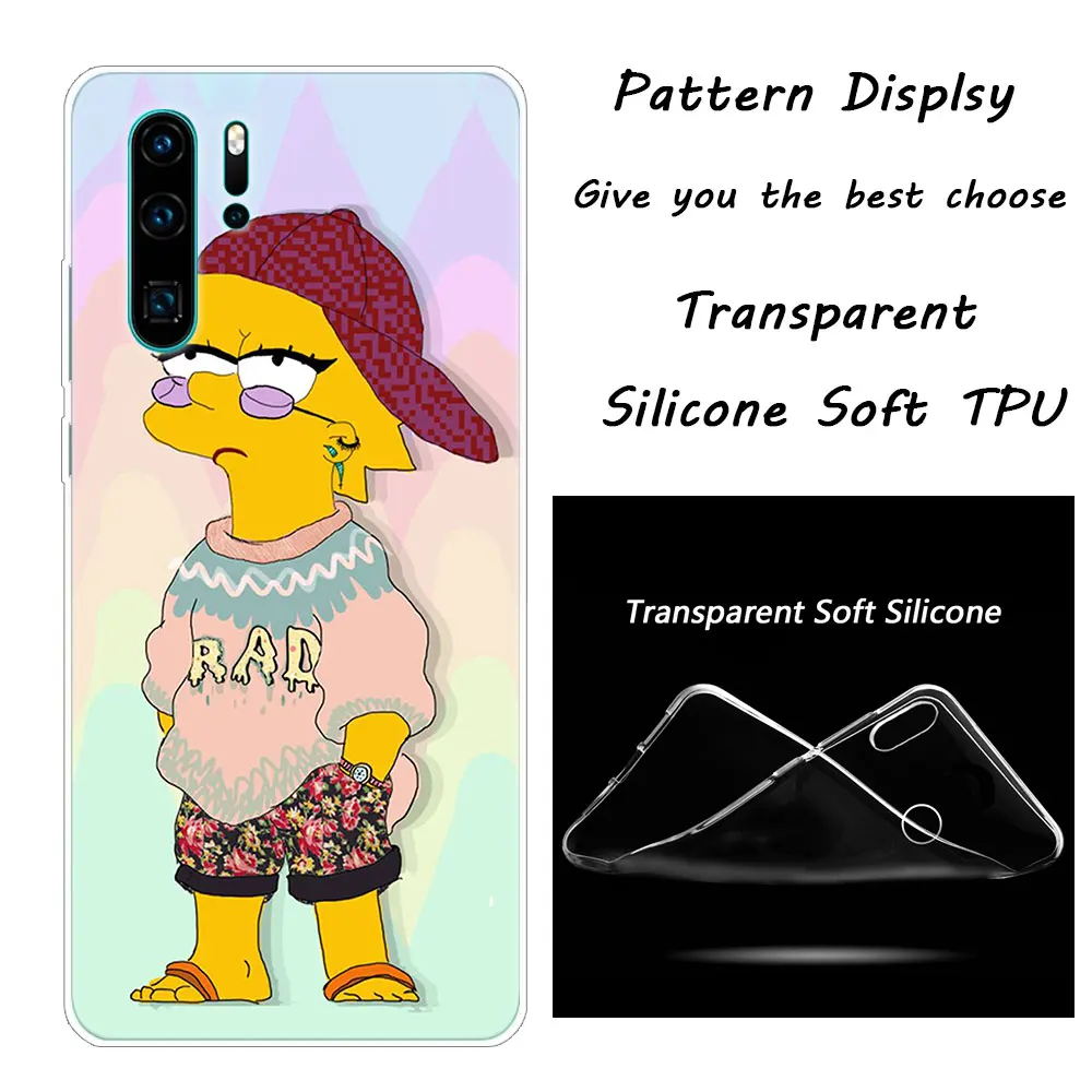 010 Homer Simpson Мягкий силиконовый чехол для телефона huawei P30 P20 Pro P10 P9 P8 Lite P Smart Z Plus NOVA 3 3i Модный чехол - Цвет: 010