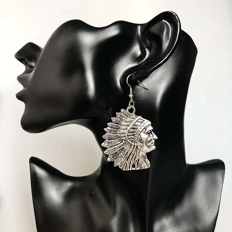 Jhumki цыганские индийские женские ювелирные изделия бычий глаз тайские серебряные индуистские солнечные хиппи племенные Винтажные висячие серьги афганский бычий глаз подарок