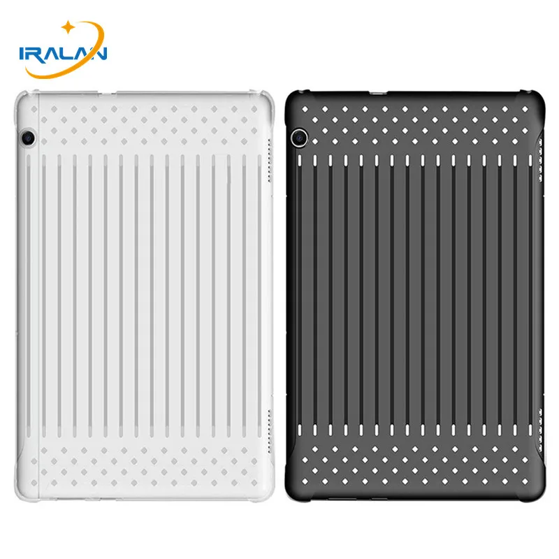 Силиконовый чехол для Huawei MediaPad T5 10 AGS2 W09/L09/L03/W19 TPU + пластиковый ажурный в полоску