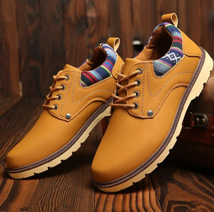 Новая Осенняя мужская деловая повседневная обувь Водонепроницаемый Non-slip