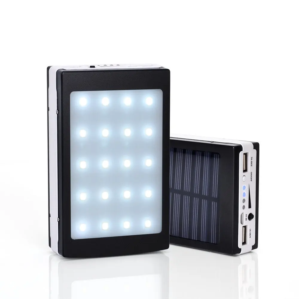 Солнечная Энергия Банк 6000 мАч Портативное Зарядное Устройство Солнечной Powerbank