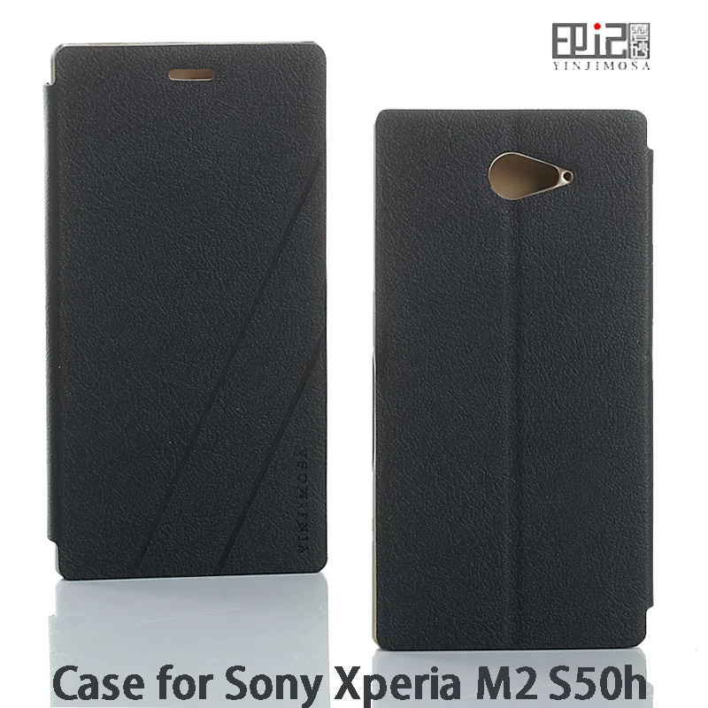 Италия Высокое качество кожаный чехол для Sony Xperia M2 S50H флип SONY телефон Обложка 3