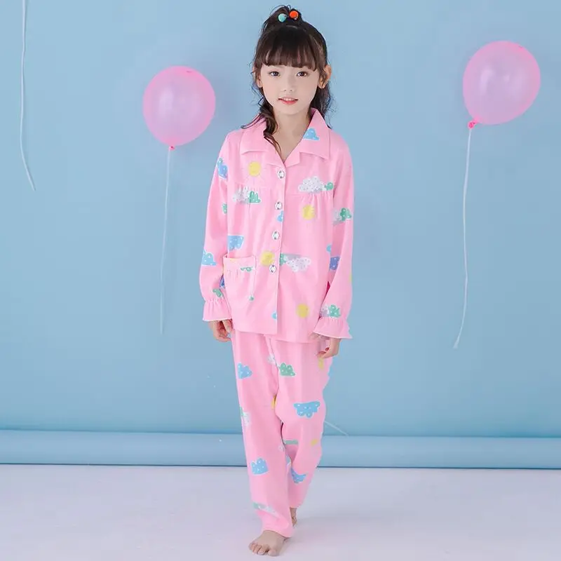 color at picture Пижамный комплект для мальчиков и девочек; Рождественская одежда для сна; Пижама для девочек с героями мультфильмов; комплекты одежды для детей; хлопковые пижамы; детская одежда; От 2 до 14 лет 4e - Цвет: color at picture
