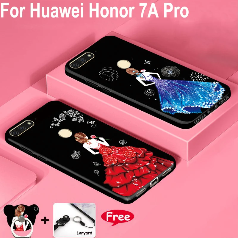 Чехлы для телефонов Huawei Honor 7A Pro мягкий силиконовый чехол сумка 5 7 дюйма A 7apro чехлы