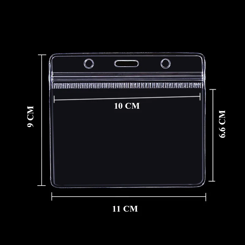 

Waterproof Business Exhibition Card Holder Transparent Soft Pvc ID card Cover Factory Company Workers Card Protector 4 Size