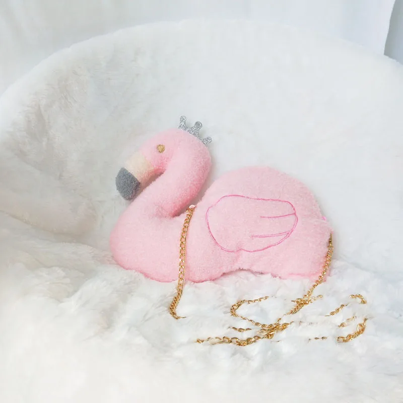 

Swan Flamingo Children Backpack Flamingo Cartoon Cute Slant Single Shoulder Bag