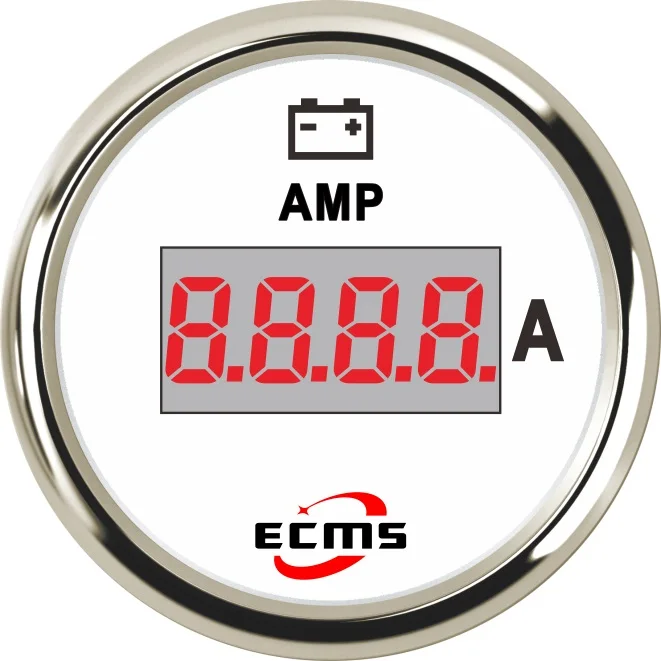 Цифровой амперметр AMP Gauge 150A с датчиком тока 2 &quot(52 мм) красной подсветкой 9 32 В для