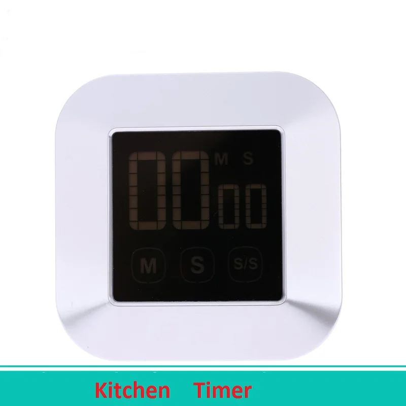 Светодиодный сенсорный контроль цифровой аккумулятор кухонный таймер будильник