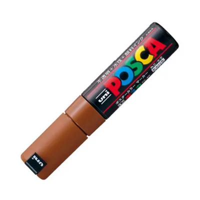 Коричневый 1 шт. Uni Posca Краска Маркер-широкий Tip-8mm PC-8K 15 цветов для рисования краски - Цвет: Коричневый
