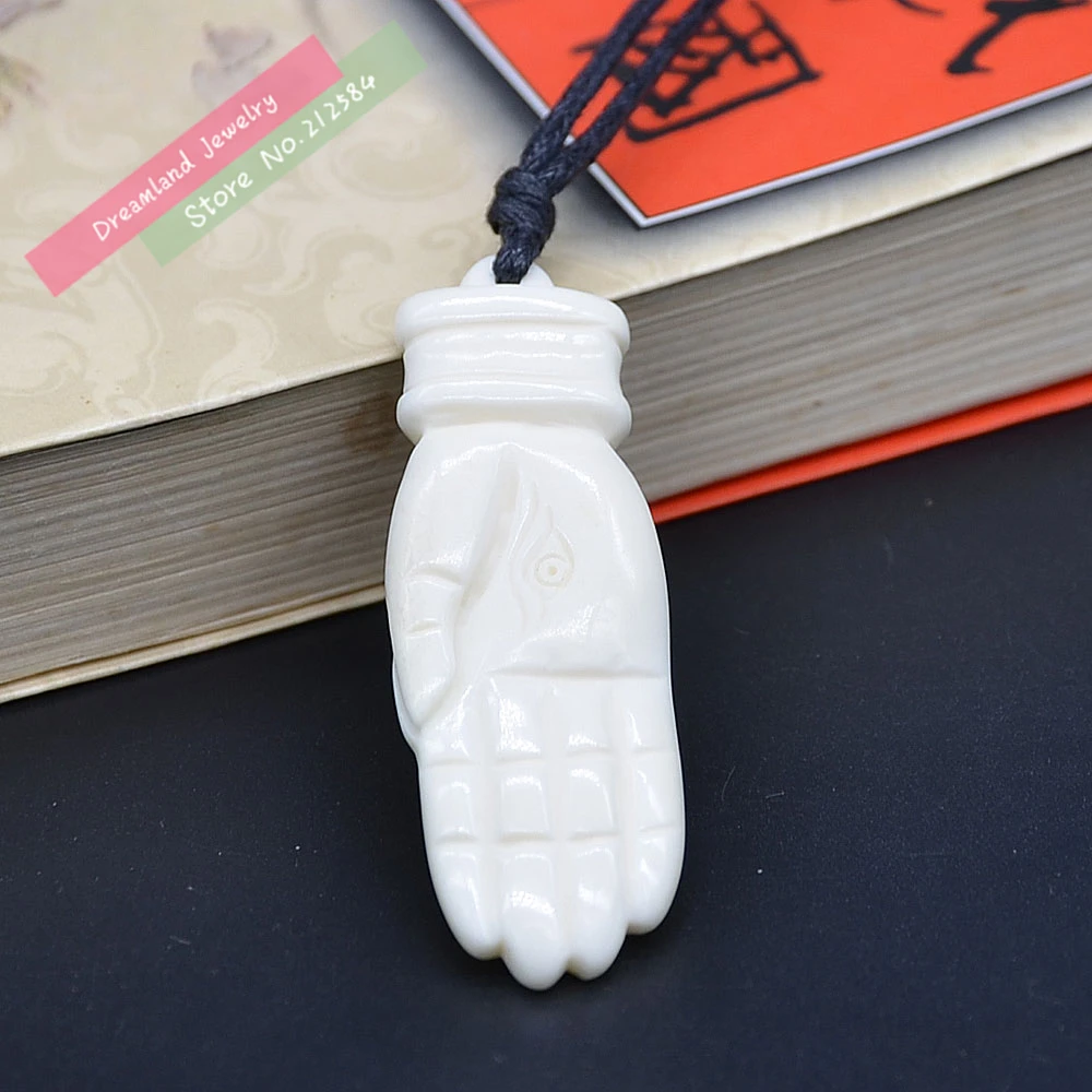 1 шт. резное ожерелье ручной работы из Новой Зеландии кости маори бык подвеска