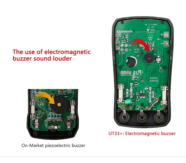 UNI-T UT33A+ UT33B+ UT33C+ UT33D+ цифровой мультиметр AC DC Ток Сопротивление+ 2mF емкость NCV тестер с ЖК-подсветкой