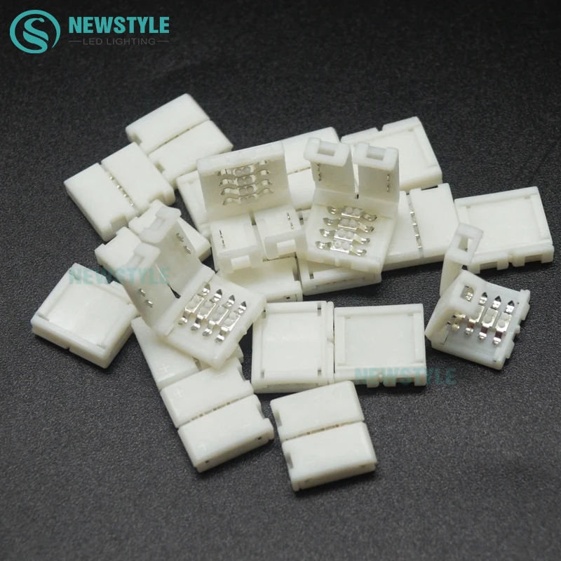 10 шт. 15x15x5 мм 4 контактный Быстрый разъем для 5050/3528 RGB цветной светодиодной полосы
