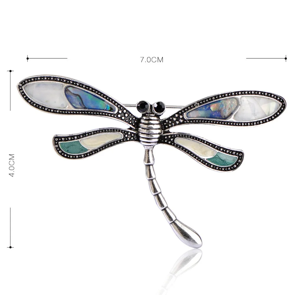 Женская Брошь в виде стрекозы ракушки | Украшения и аксессуары
