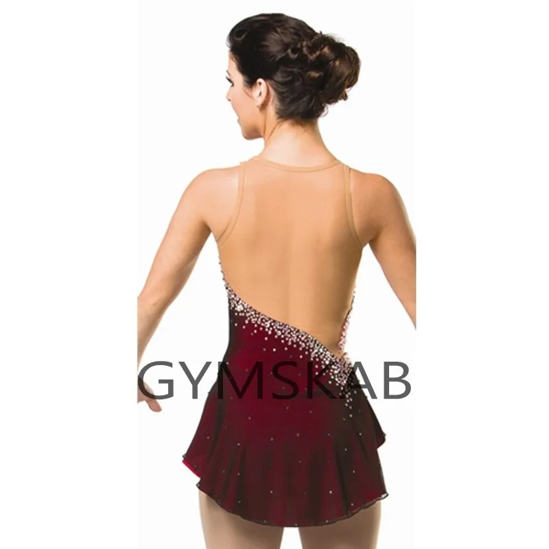 Женское платье для катания на коньках красное модель 8800 в новом стиле |