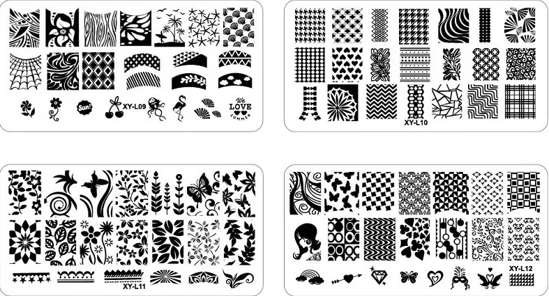 1 шт./лот Дизайн Nail Art Image пластиковой пластины DIY Plate шаблон|plate cover|plate crystalplates napkins