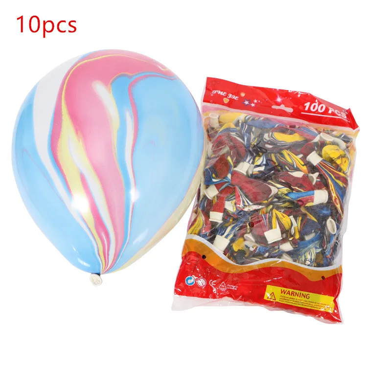Latex Balloons 10pcs 1 шт. 100*97 см розовый маленький конь фольгированные воздушные шары-единороги на день рождения Единорог праздничные гелиевые шары Детские игрушки животные Globos поставки - Цвет: Latex Balloons 10pcs
