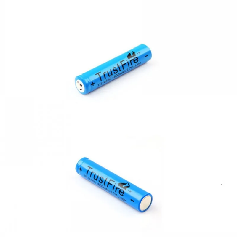 2 шт./лот Trustfire 14650 3 7 V 1600mAh литий ионная аккумуляторная батарея для светодиодного