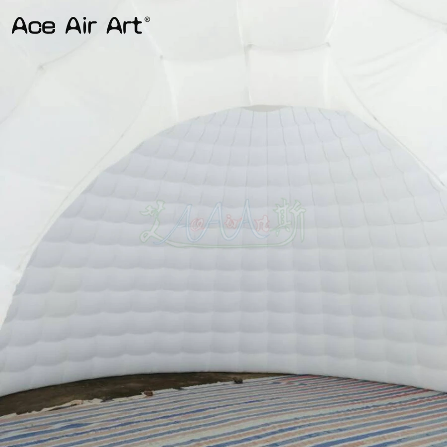 8 м гигантский белый надувной igloo палатка, воздушный купол модель шатер для демонстрации