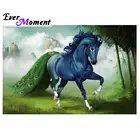 Картина с изображением лошади, ручная работа, полностью квадратная картина, стразы, алмазная вышивка, мозаика, Декор, ASF1401