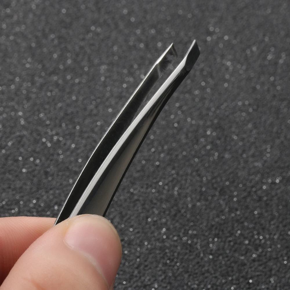 Профессиональный угловой пинцет для бровей 1 шт. зажим удаления волос на лице