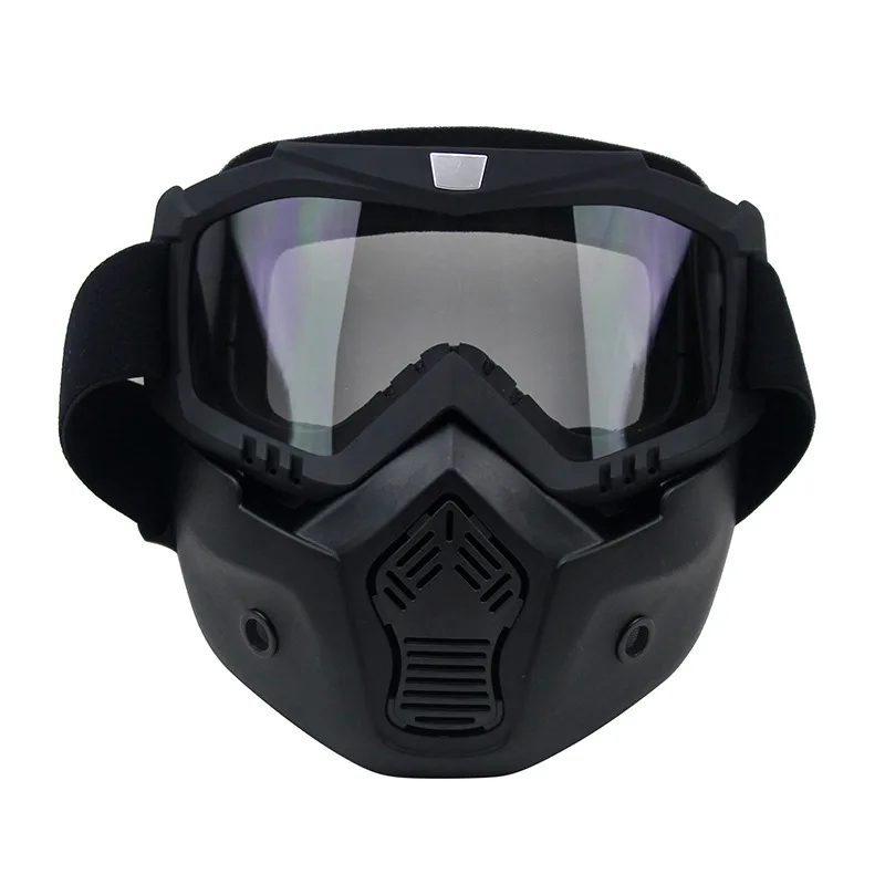 Hot ! Retro motorcycle helmet mask detachable goggles and mouth filter perfect open face retro dust-proof half glasses | Автомобили и