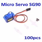 Сервоприводы Mini Micro 9G SG90 Для радиоуправляемых вертолетов, самолетов, автомобилей, лодок, 100 шт., запасные части