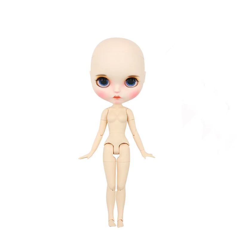 Небесно-голубой Ледяная фабрика Blyth кукла DIY BJD рисованная шарнир тела белая кожа игрушки 30 см 1/6 модные куклы подарок для девочки - Цвет: Небесно-голубой