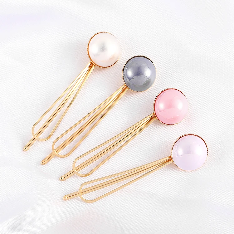4 шт./компл. модная заколка для волос с жемчугом женщин и девушек элегантная