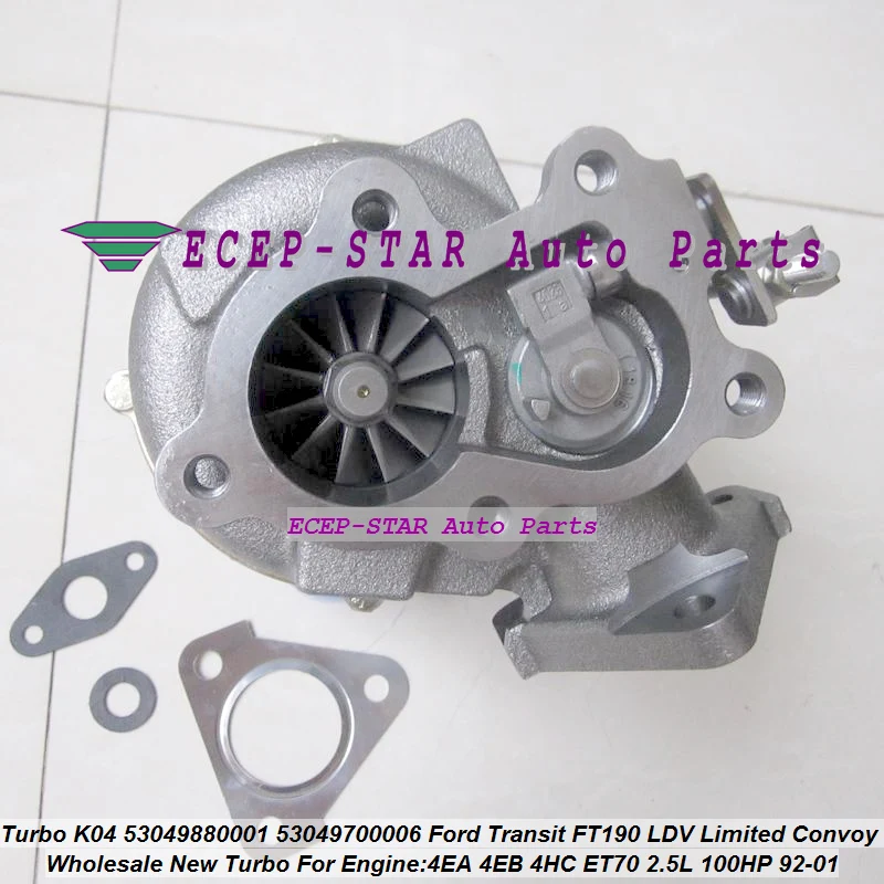 K04 53049880006 53049700001 53049700006 Turbo для Ford Transit FT190 1992 01 LDV Limited Convoy 4EA 4EB 4HC ET70 2.5L