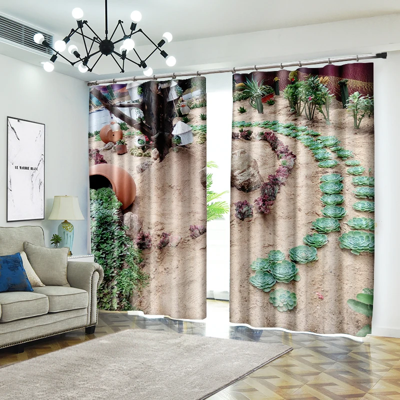 Шифоновые персонализированные пользовательские занавески 3d цифровая печать