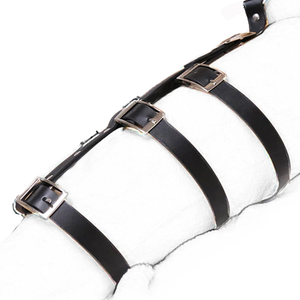 CamaTech искусственная кожа на ногу бандаж наручники для регулируемый ремешок ноге