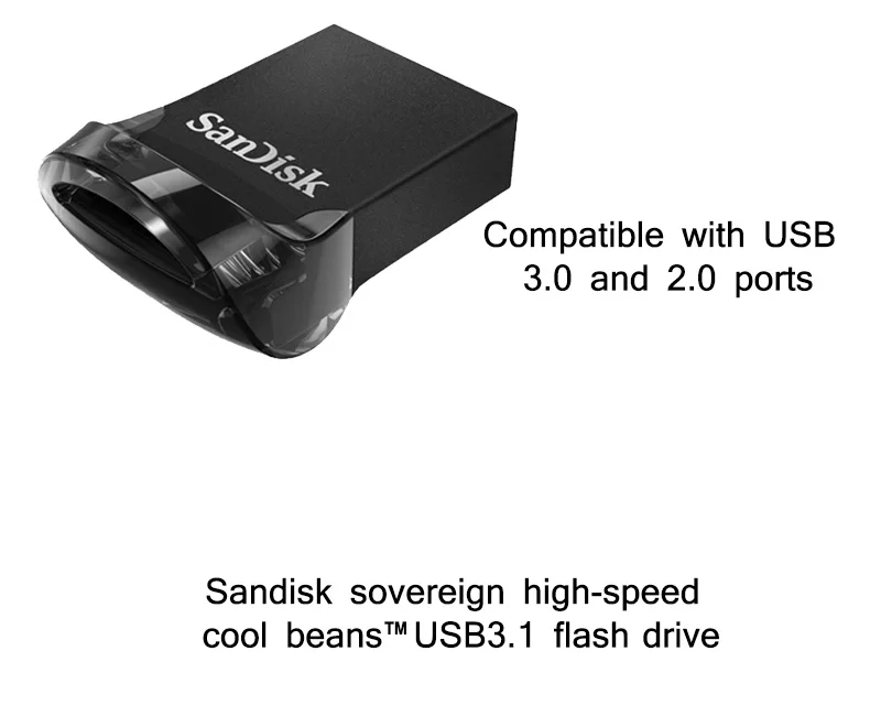 SanDisk супер мини черный USB флэш-накопитель 16 ГБ 32 ГБ Флешка 128 Гб 64 Гб карта памяти, Флеш накопитель Usb флешка маленький u-диск